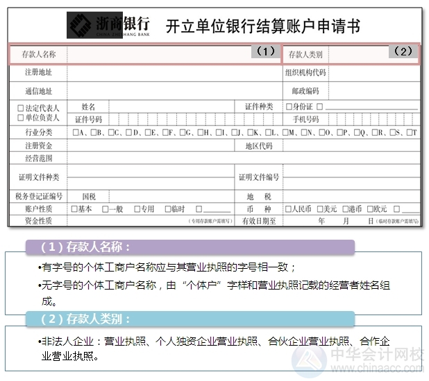 非企業法人基本存款賬戶開戶