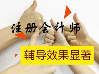 注冊會(huì)計(jì)師考試輔導(dǎo)效果
