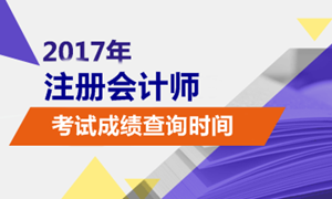 2017年注會什么時候可以查成績？