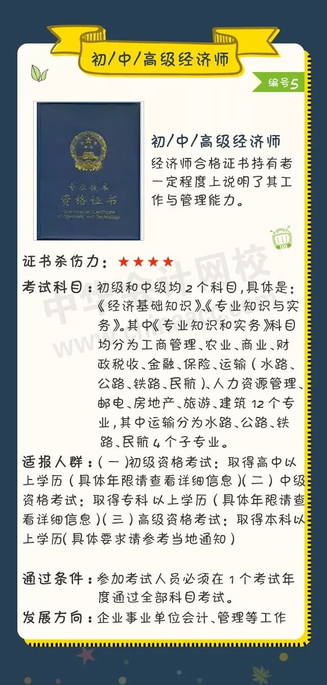 2018年會(huì)計(jì)人可考的證書(shū)大盤(pán)點(diǎn)！ACCA證書(shū)殺傷力六顆星