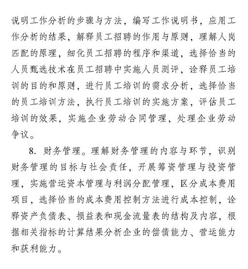 2018年初級工商管理專業知識與實務考試大綱