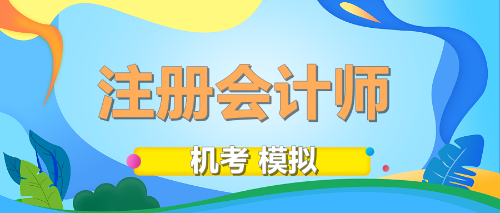 注冊會(huì)計(jì)師機(jī)考模擬