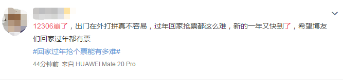 致中級會計職稱考生：12306崩了 過年回家的票搶著了嗎？