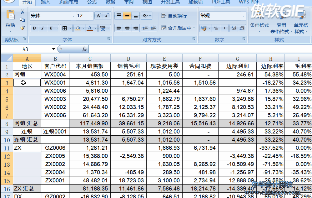 取消合并單元格并快速填充的操作你會嗎？