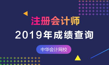 湖北2019年注會成績查詢入口