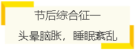 節后綜合征一