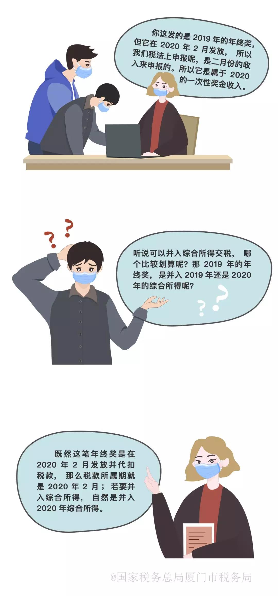 2月份發的19年年終獎，聽說算20年的？4
