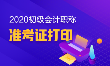 2020年山東省初級(jí)會(huì)計(jì)考試準(zhǔn)考證打印日期是哪天？