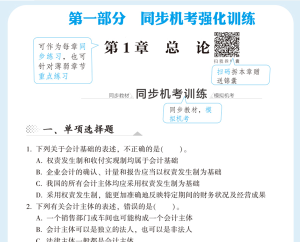 2020年注會(huì)《同步機(jī)試題庫一本通》電子版搶先試讀！速來圍觀