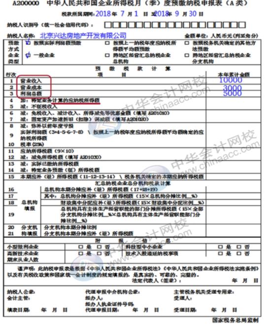 企業(yè)所得稅納稅申報表（A類）實務操作，快看過來！