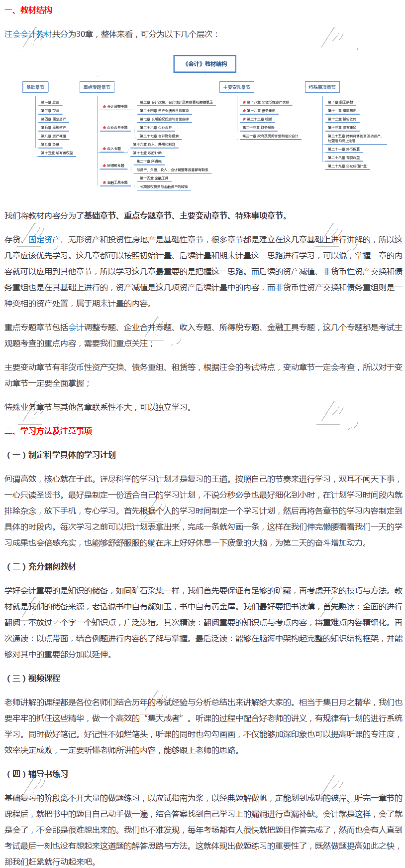 搶鮮看！注會《會計》基礎(chǔ)階段教材結(jié)構(gòu)+4大學(xué)習(xí)方法分享