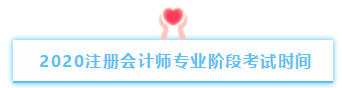 注冊會計師專業階段考試時間