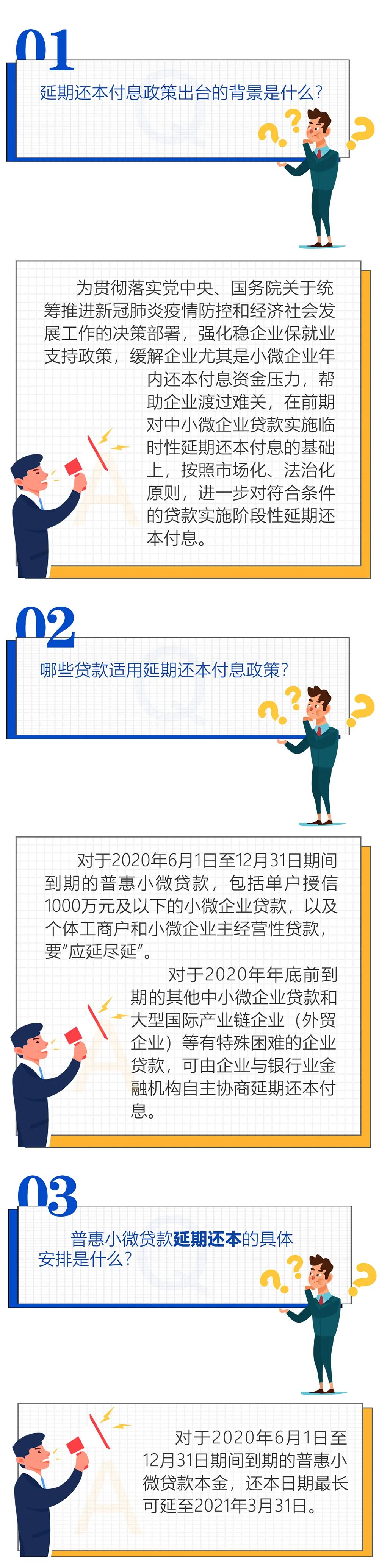 關(guān)于貸款階段性延期還本付息政策，您想問的這兒都有！