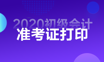 2020山東省初級會計準考證打印入口是什么？
