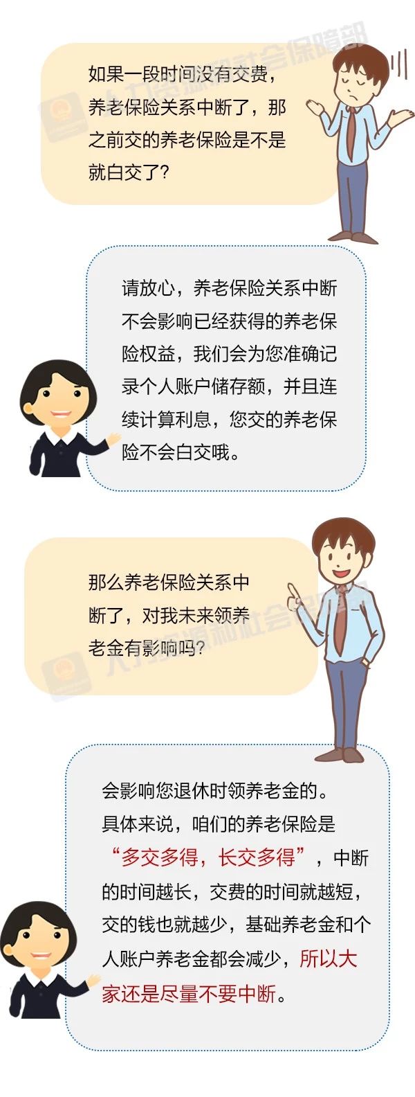 離職期間 企業職工養老保險斷繳有沒有影響？