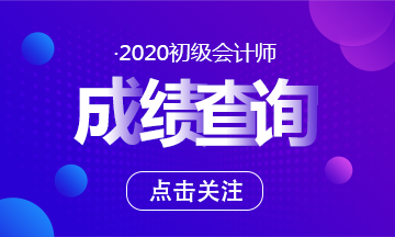 甘肅2020年初級會計考試成績何時公布？