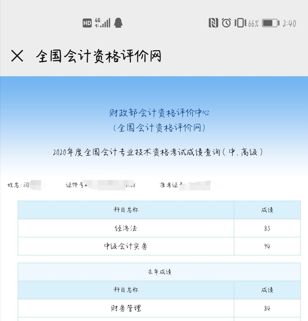 恭喜！中級會計職稱來報喜 高分學員頻出！