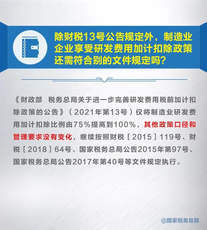 漲知識！九張圖了解研發費用加計扣除新政策 收藏！
