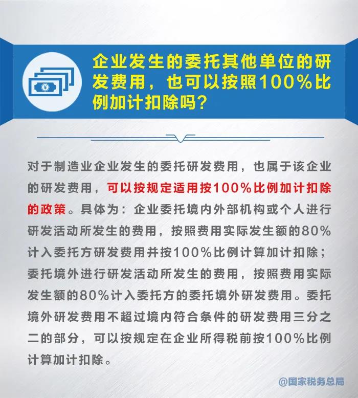 漲知識！九張圖了解研發費用加計扣除新政策 收藏！
