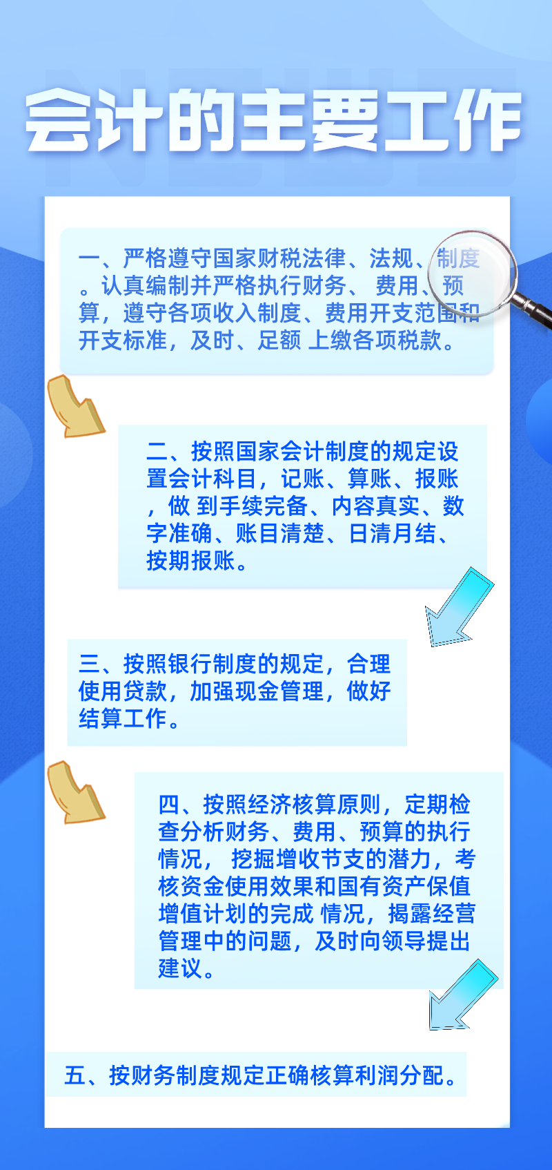 會計主要的工作都有哪些呢？你都知道嗎？