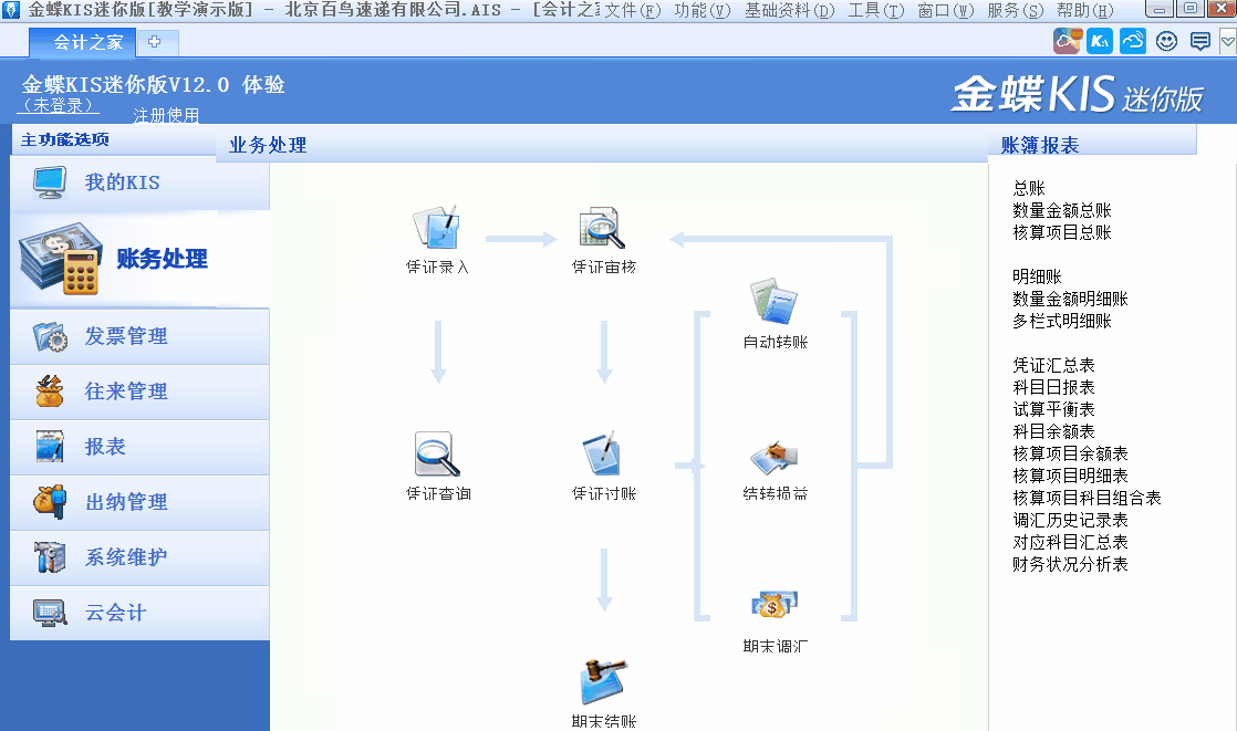 金蝶KIS迷你版如何進行反結賬？詳細操作步驟來了！