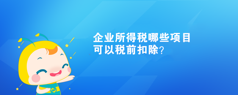 企業(yè)所得稅哪些項(xiàng)目可以稅前扣除？