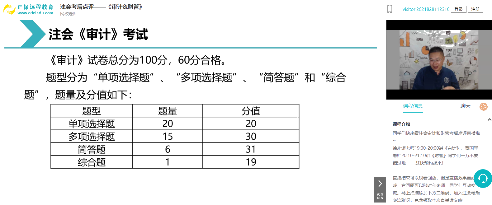 2021注會(huì)《審計(jì)》題量有變化？速來(lái)圍觀！