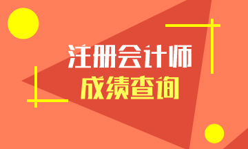 西藏那曲注冊會計師成績查詢時間是何時？