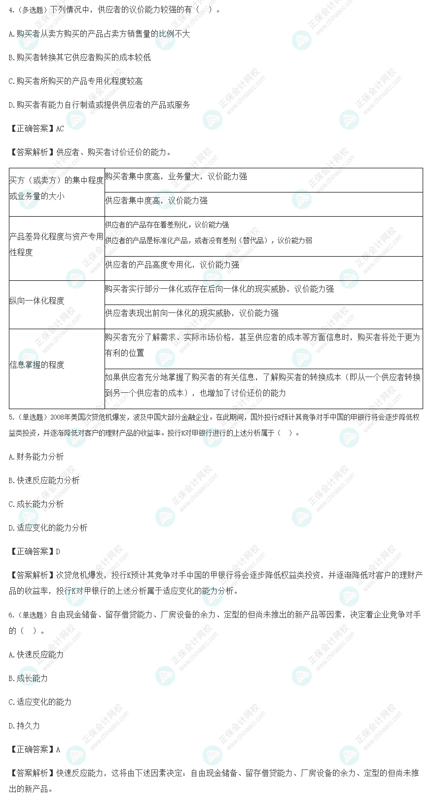 2022注會戰略基礎階段易混易錯題