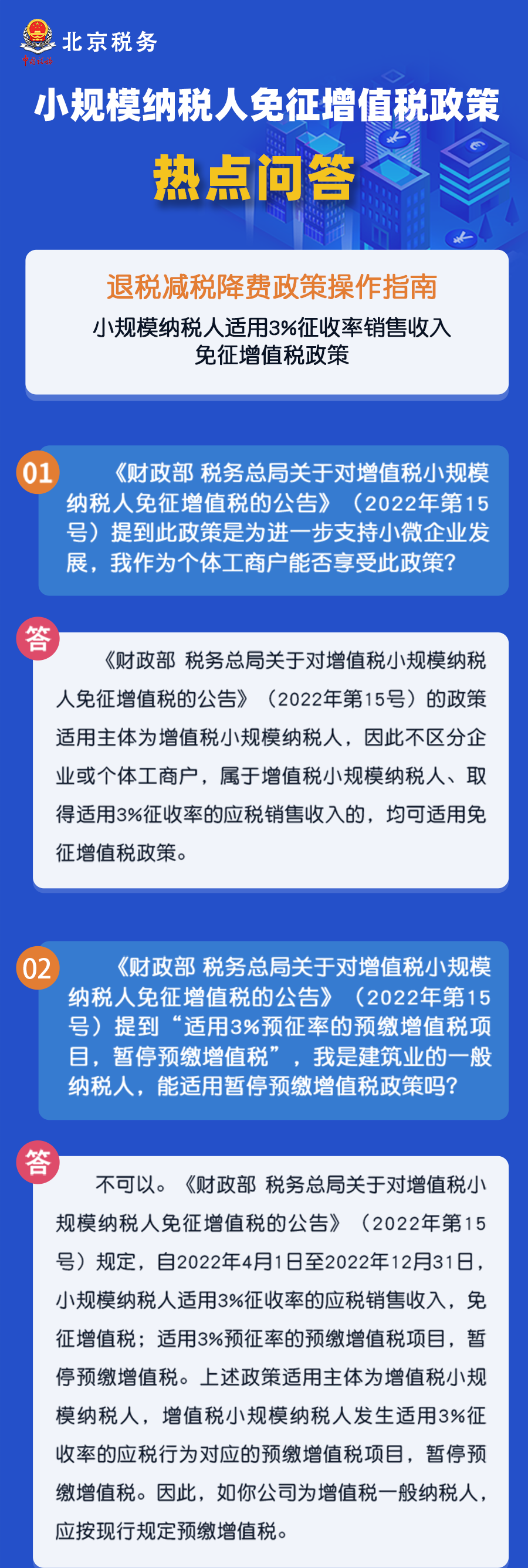 秒懂！小規(guī)模納稅人免征增值稅政策熱點匯總！