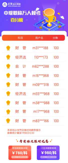中級會計二模正式開啟  速來挑戰！
