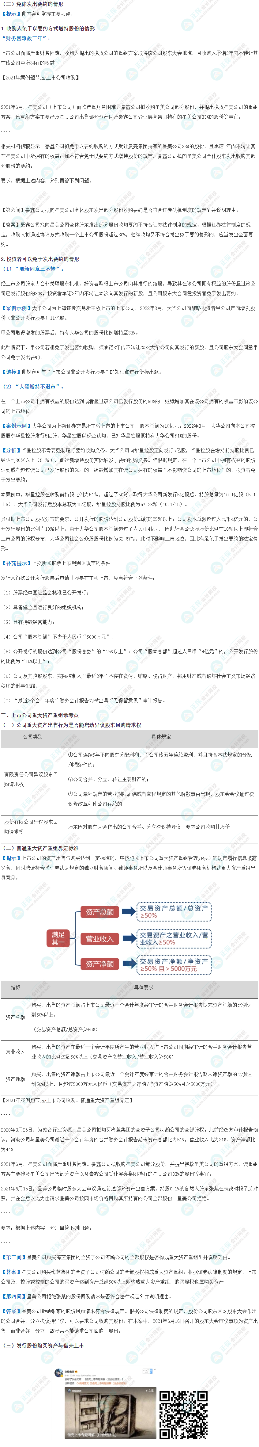 張穩老師：《證券法“開小灶”之上市公司收購與重大資產重組》