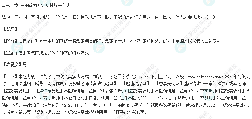 2022年初級會計考試試題及參考答案《經濟法基礎》