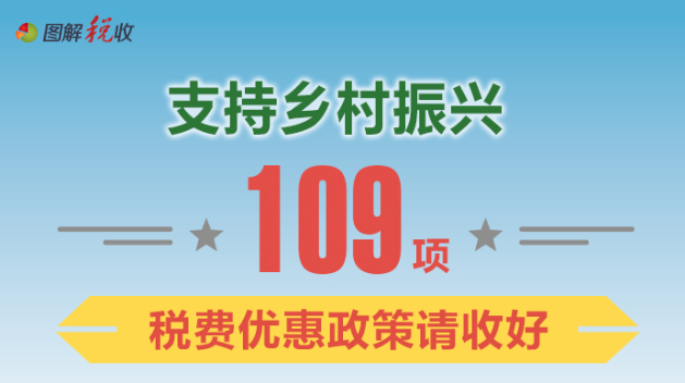 支持鄉村振興109項稅費優惠政策