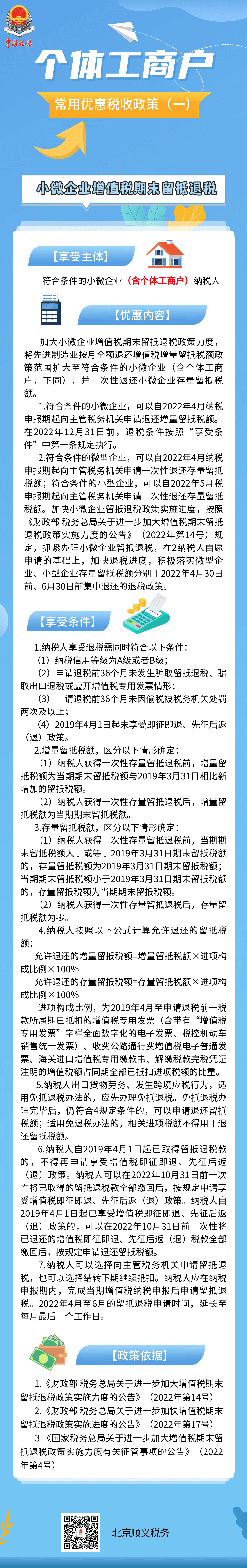 個體工商戶常用優惠稅收政策