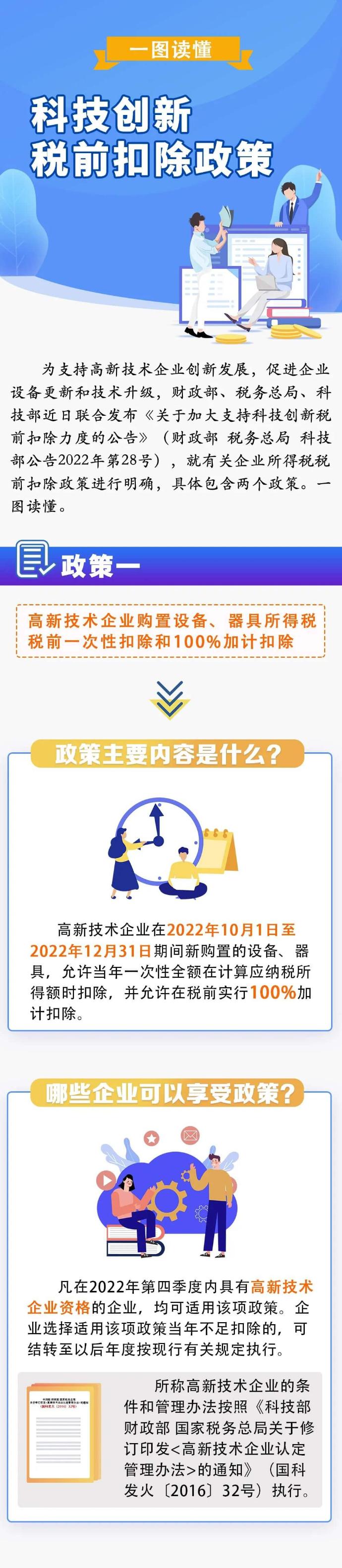 三部門發文明確科技創新稅前扣除政策