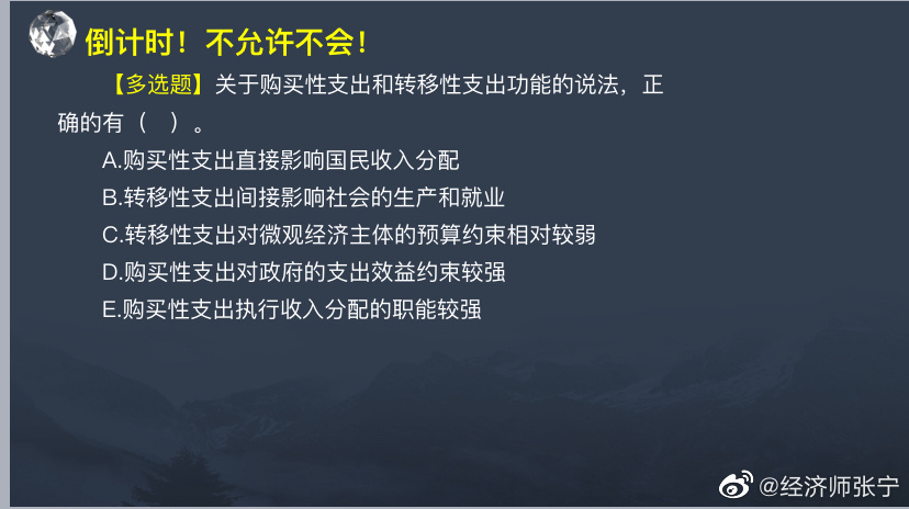 致2022年中級經濟師考生 張寧老師劃重點啦！