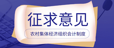 農村集體經濟組織會計制度征求意見