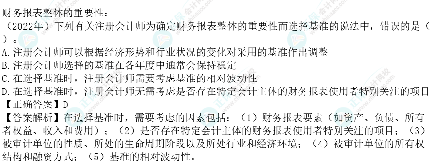 注會審計各章節歷年考察題型總結（第2章）