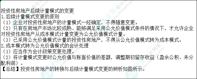 2023注會會計核心入門知識點9：投資性房地產后續計量模式的變更