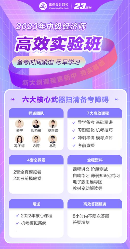 中級經濟師課程免費學！