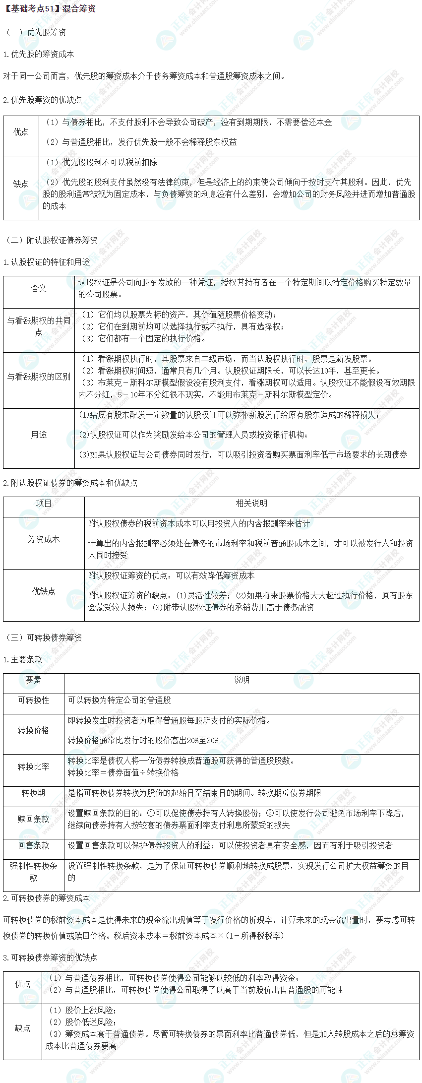 2023年注會《財管》基礎階段必學知識點