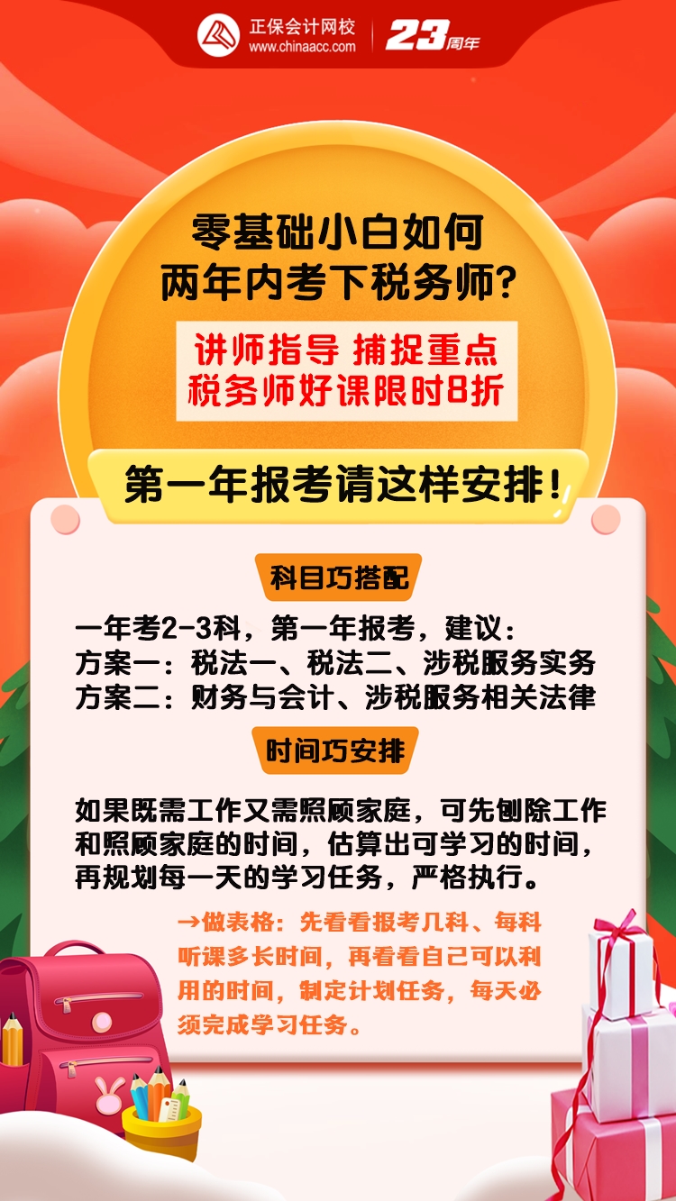 零基礎小白如何兩年內考下來稅務師？