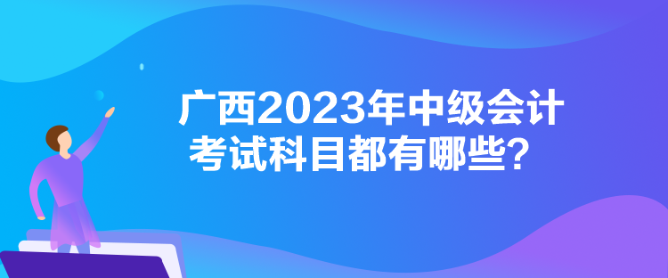 廣西2023年中級(jí)會(huì)計(jì)考試科目都有哪些？