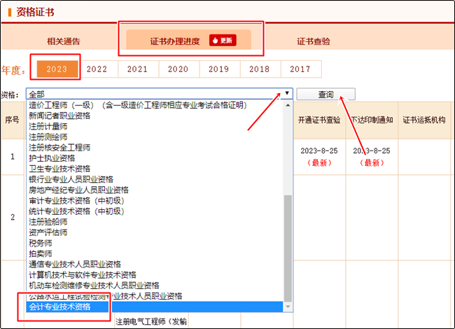 據查詢：2023年初級會計證書已下達印制通知 進度更新 坐等領證！