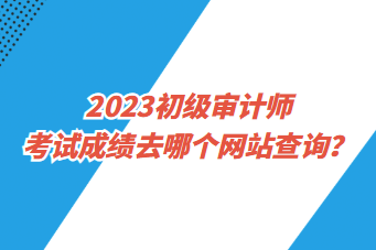 2023初級(jí)審計(jì)師考試成績(jī)?nèi)ツ膫€(gè)網(wǎng)站查詢(xún)？