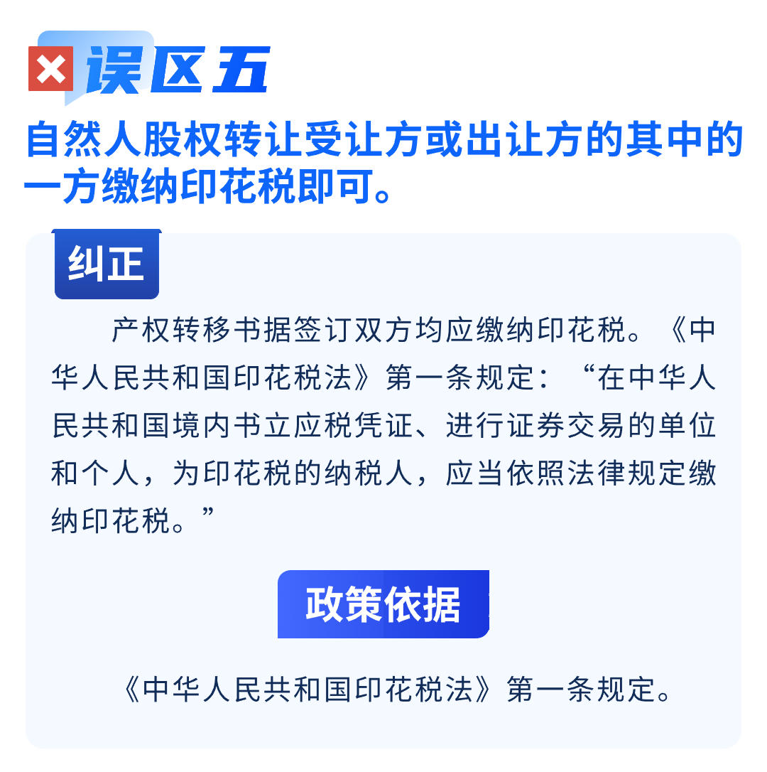 關于印花稅的八個常見誤區(qū)，您了解嗎？6
