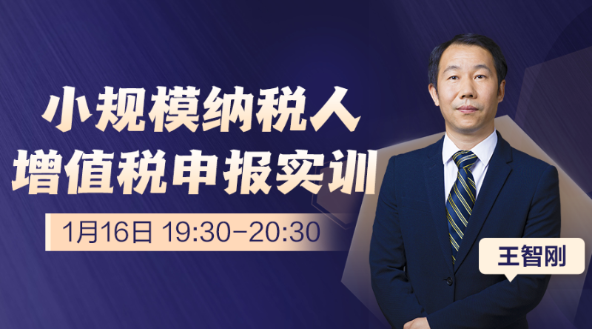 小規(guī)模納稅人增值稅申報實訓