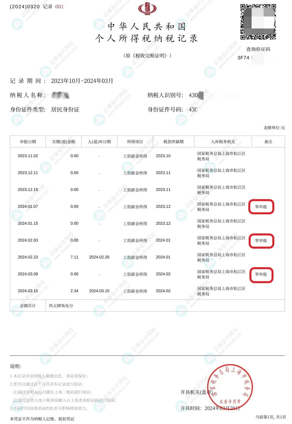 收藏！零申報五大誤區糾正！