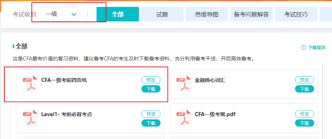 CFA考前四頁紙！帶你實(shí)現(xiàn)考前彎道超車！